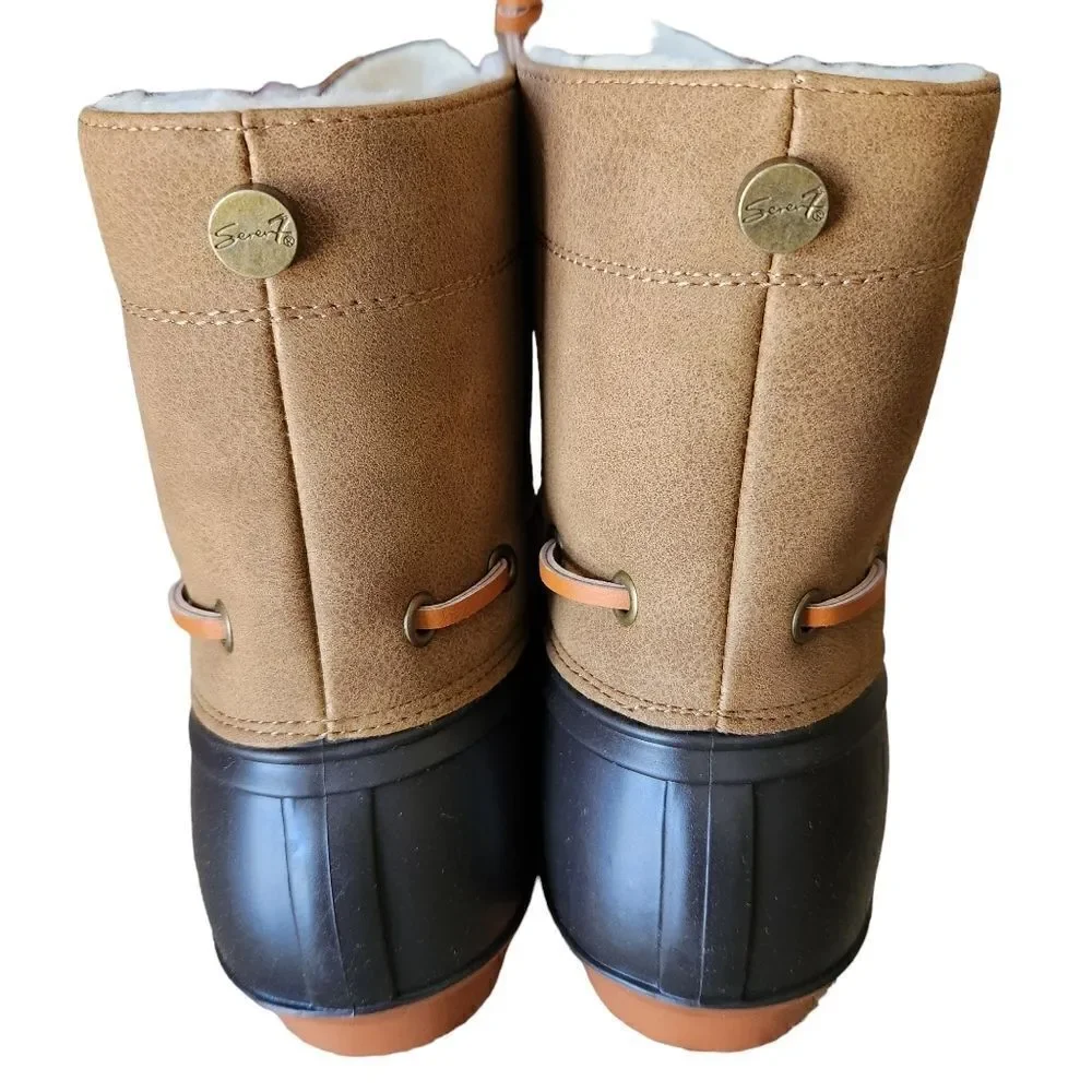 Seven7 Womens Hollis Duckboot Chocolate Size 8